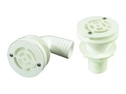 TH Marine Over Flow Drain With Strainer - Straight