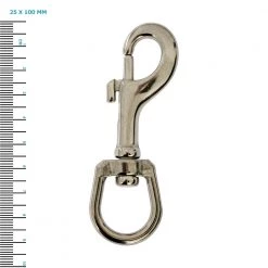 Taurus Leather Company Taurus Quick Snap R Eye Swivel Zinc 25 X 100mm