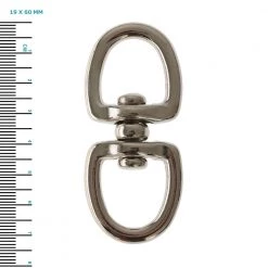 Taurus Leather Company Taurus Nickle Plated Chain Swivel 19 X 60mm