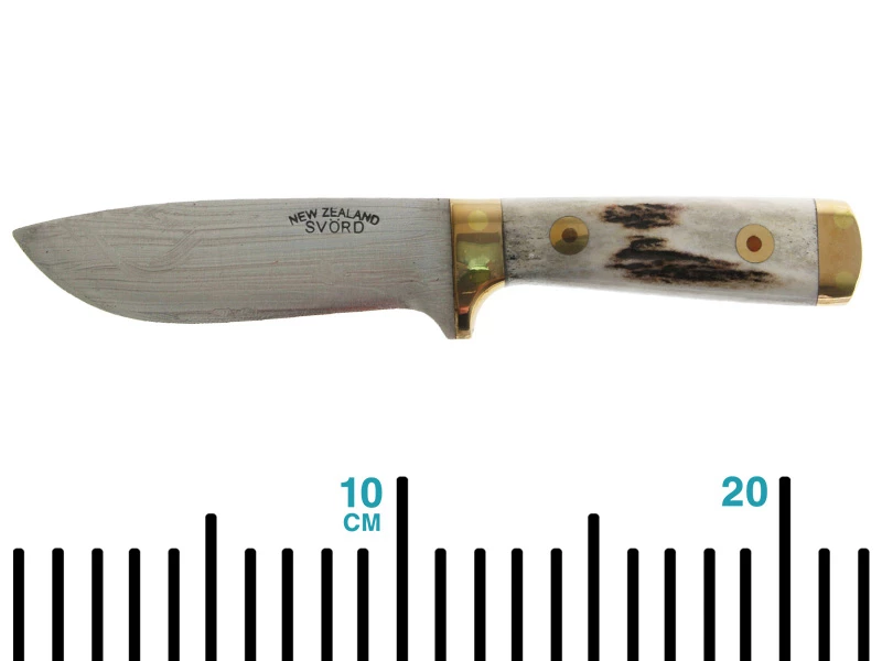 Svord 1990NZ Deluxe Drop Point Knife With NZ Stag Handle 4in - Image 5