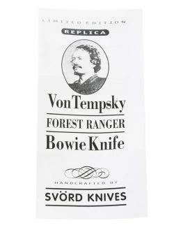 Svord Von Tempsky Bowie Knife With Hardwood Handle 11in