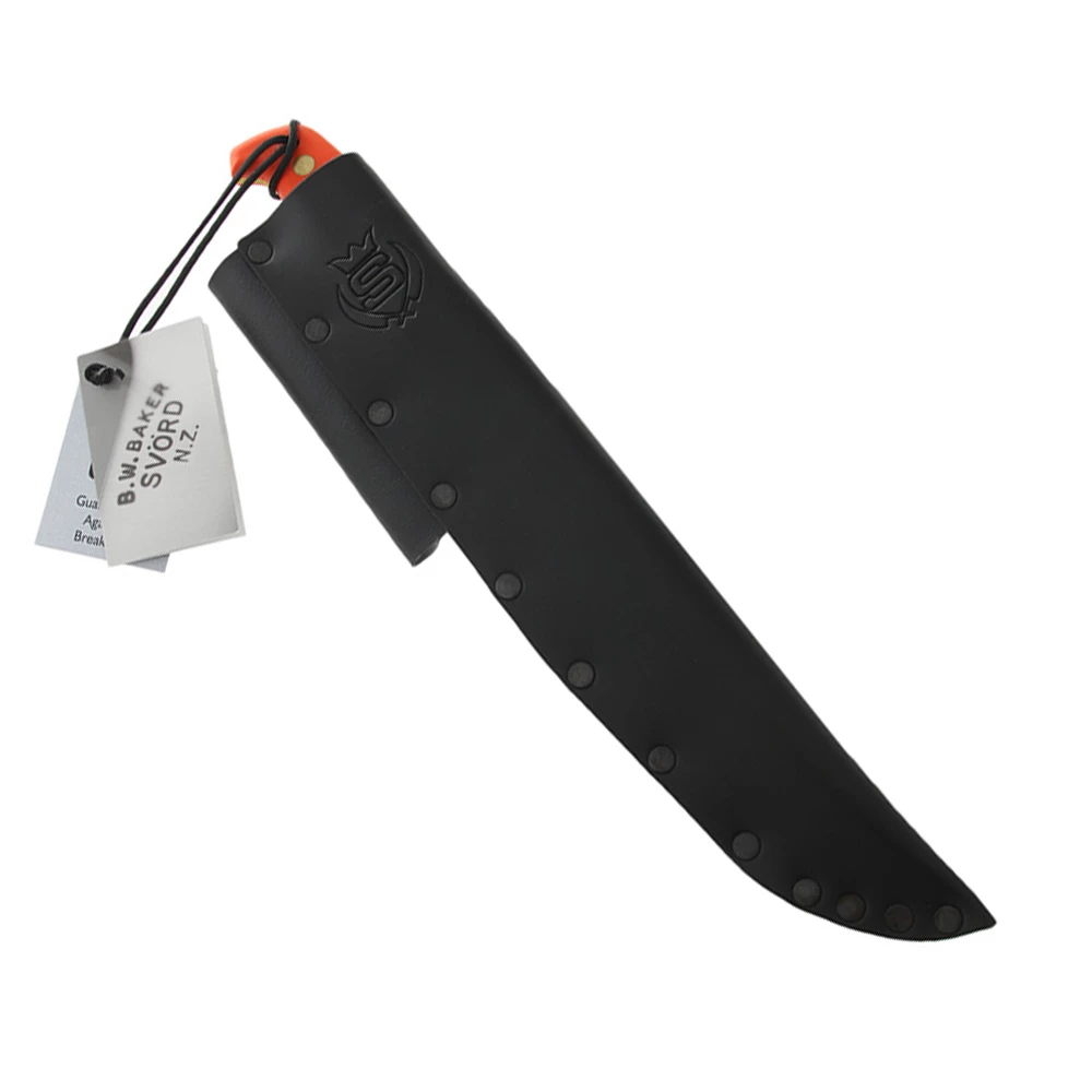 Svord Fillet Knife With Orange Handle Incl Leather Sheath 10in