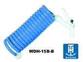 TH Marine Washdown Hose With Spray Gun Blue 15in